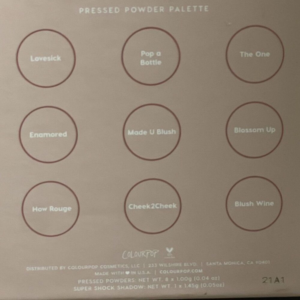 ColourPop Blush Crush Pressed Powder Palette, 9 shades, NEW - Picture 5 of 11